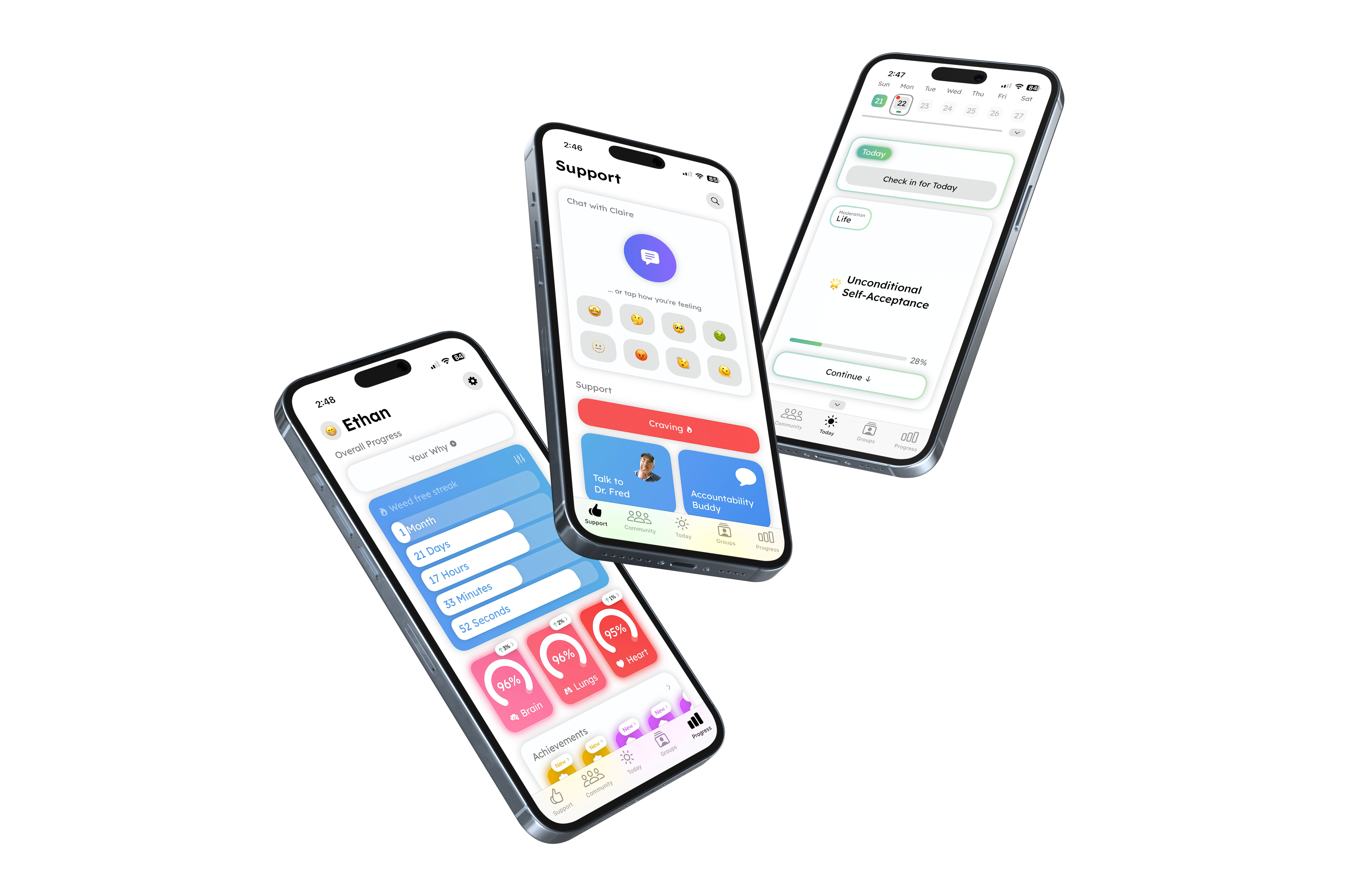 Clear30 app on iPhone
